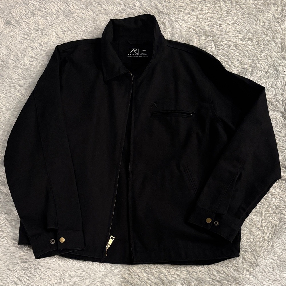 Rothco Men's Black Military Jacket